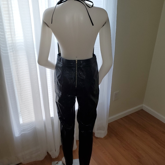 M Fashion Nova Crocostyle Latex Jumpsuit - Picture 5 of 5